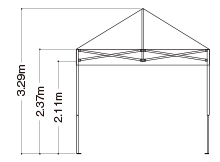 システムテント 3m×6m